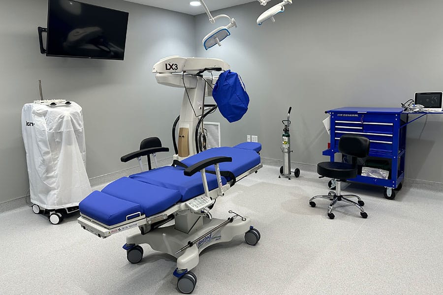 Eye surgery center morristown procedure room